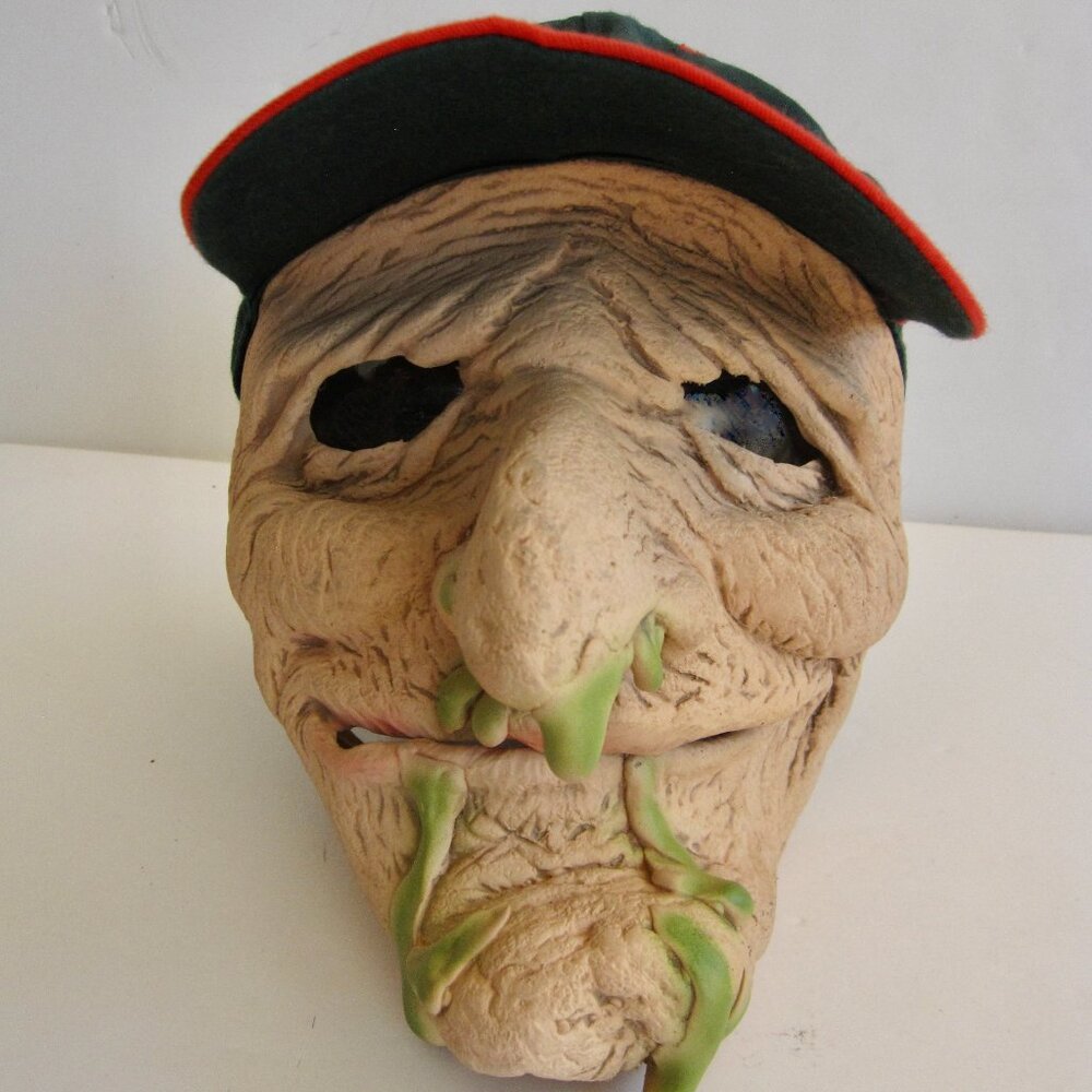 Vintage Y2K Be Something Studio Creeper Mask w Green Slime Nose Goo Mucus USA